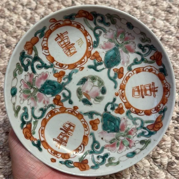 Rare Antique 3 Chinese Porcelain 18c-19c Plates China Antique Kitchen - Picture 6 of 12